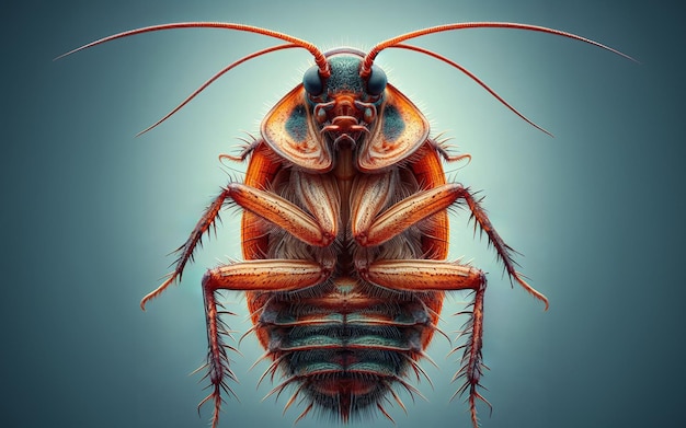 Foto cucaracha foto de cerca del vector de la enfermedad de los insectos