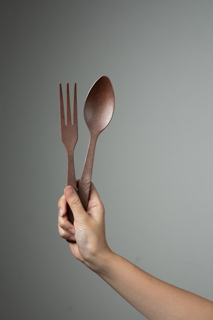 Cuchara de mano Turner ensalada grande tenedor cuchara utensilio de cocina hacer equipo de alimentos