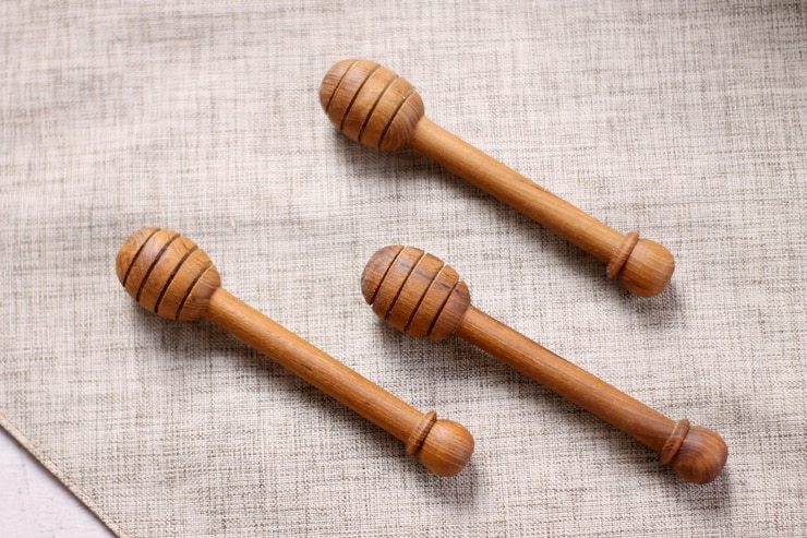 Cuchara de miel de madera