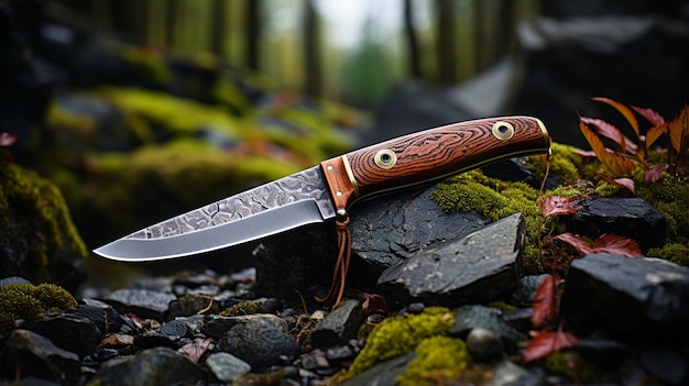 cuchillo en el bosque