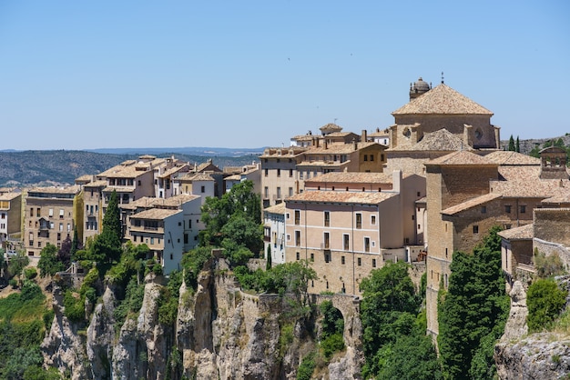 Cuenca Castilla La Mancha España, vista aérea, Iglesia de San Pedro