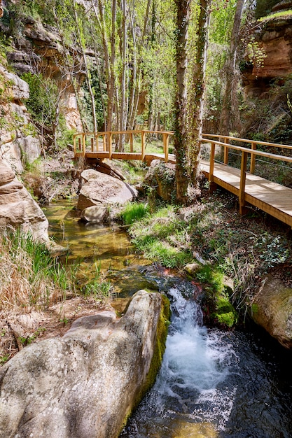 Cuenca Villar del Humo pueblo río Vencherque en España