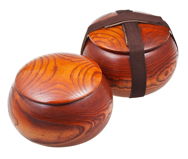 Cuencos cerrados de madera de dátiles de azufaifo chino salvaje