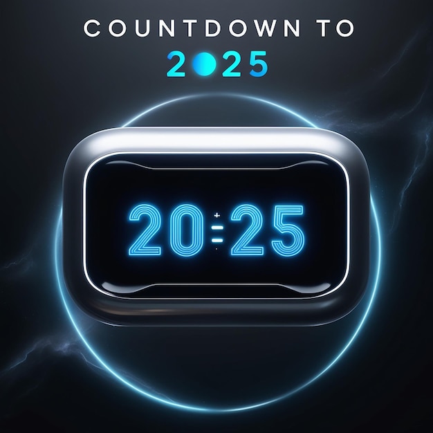 Cuenta atrás hasta 2025 Año de carga de 2024 a 2025 Comienzo del nuevo