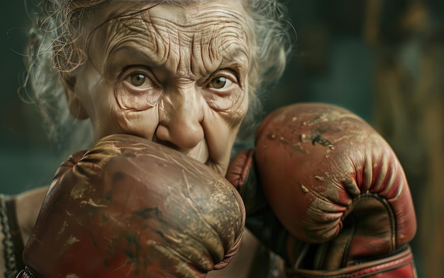 Los cuentos de dureza de la abuela de los puñetazos La saga del guante de boxeo Guerrero de las abuelas Knockout