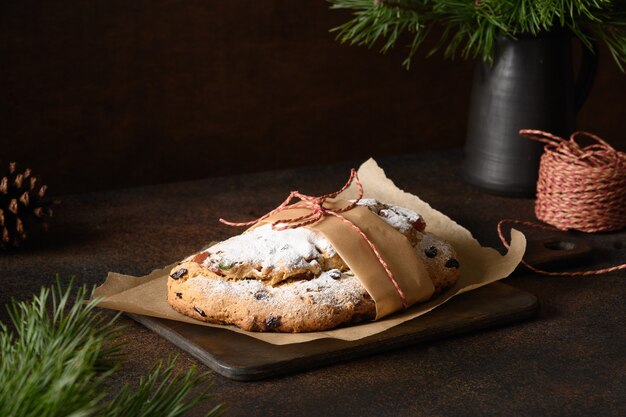 Cuerda navideña decorada stollen navideña