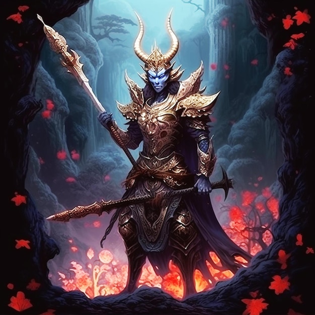 Cuerno de oro rey demonio El viaje al personaje del oeste Personaje de la mitología china