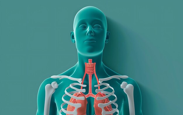 un cuerpo humano azul con la palabra humano en él