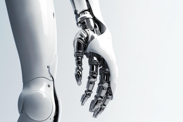 Cuerpo de un robot cyborg con IA