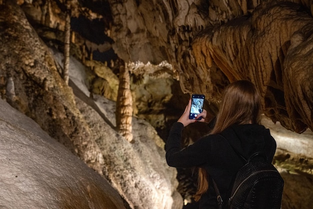 Cueva Demanovska Freedom en las montañas Low Tatras en Eslovaquia