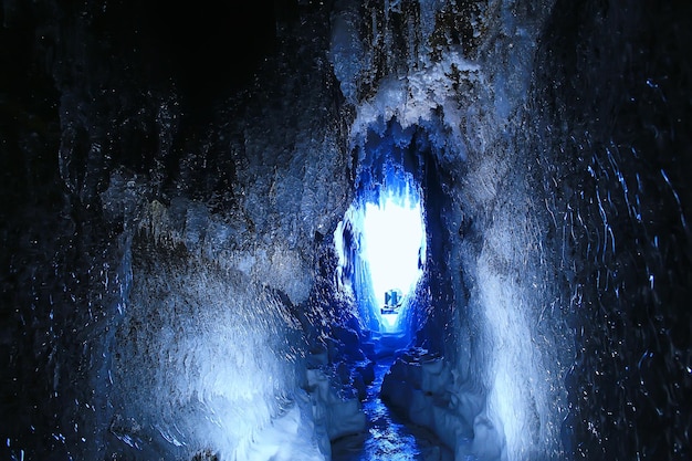 cueva de hielo invierno congelados naturaleza fondo