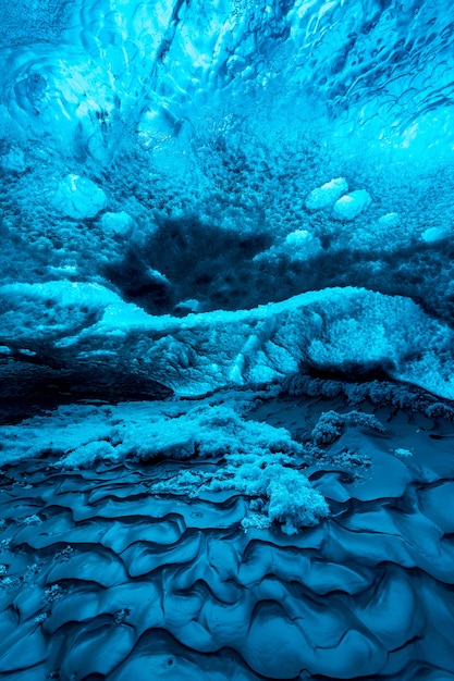 Foto cueva de hielo islandia