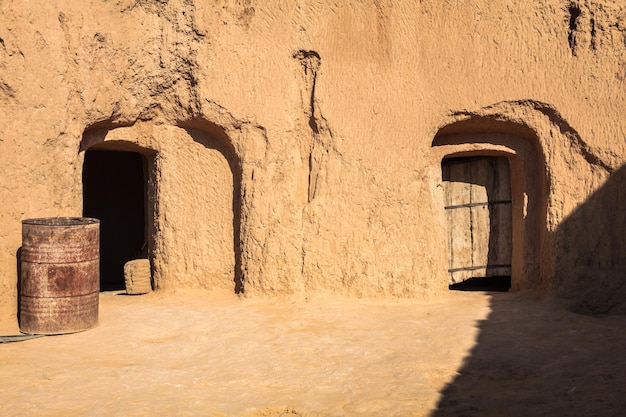 Cuevas residenciales de trogloditos en Matmata, Túnez, África
