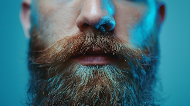 Foto cuidado con el estilo hombre barbudo elegante