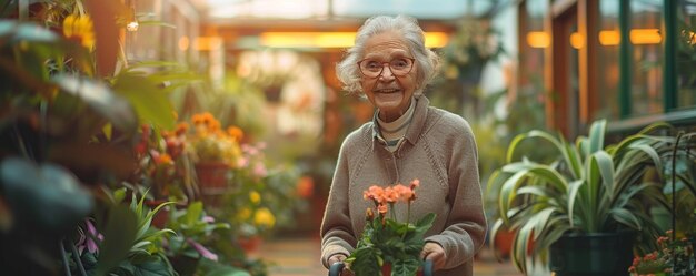 Un cuidador que ayuda a una persona de edad avanzada