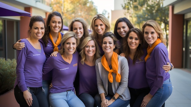 Foto cuidadores voluntarios que proporcionan consuelo y apoyo a los pacientes con cáncer