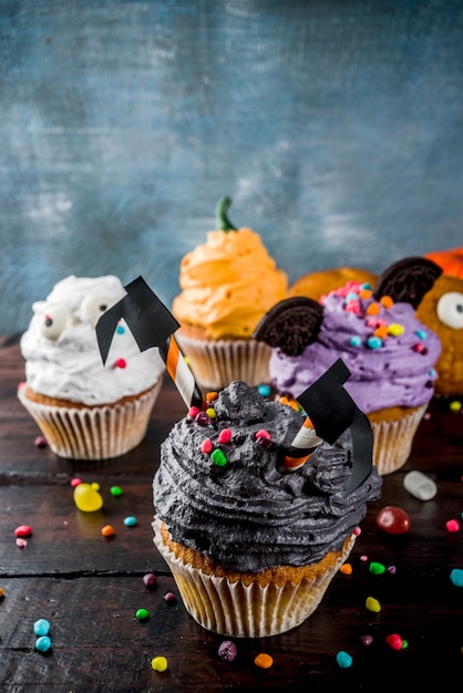 Cukcakes divertidos para niños para Halloween