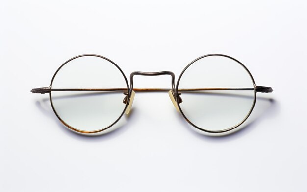 Óculos de leitura de acabamento clássico óculos de acabamento isolados em fundo branco