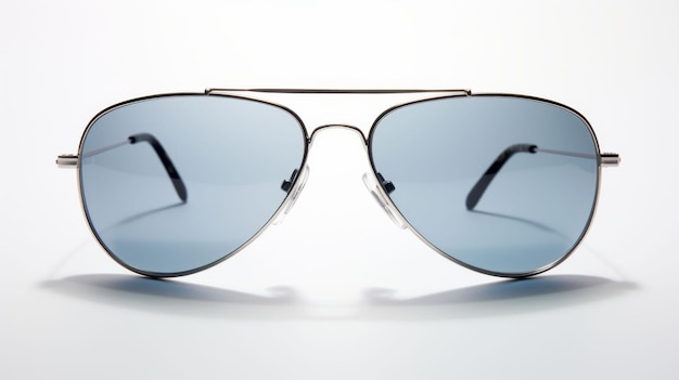 Óculos de sol elegantes em fundo branco
