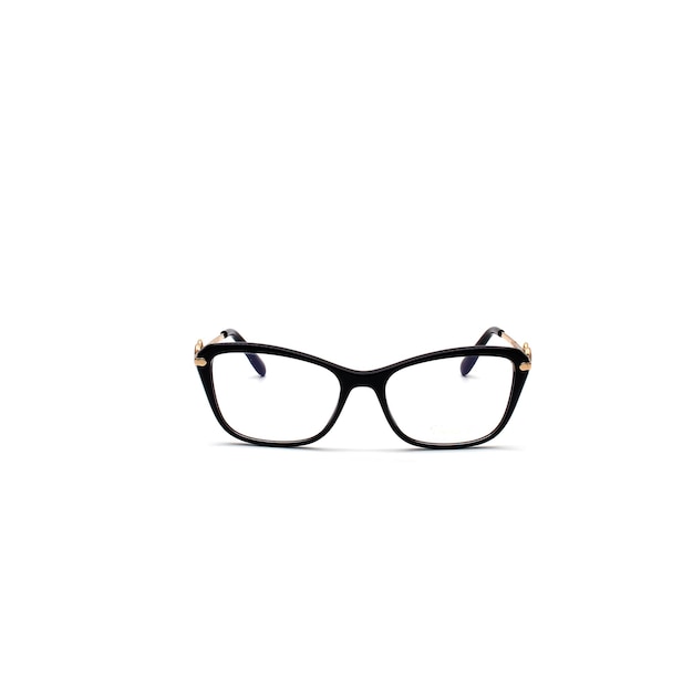 Óculos elegantes isolados no fundo branco.