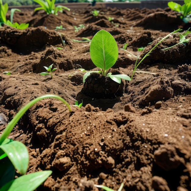 cultivo de brotos verdes de plantas a partir de sementes