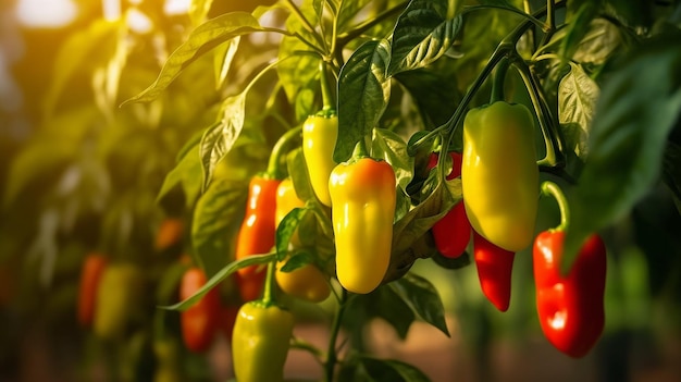 Cultivo de pimentas doces em estufa