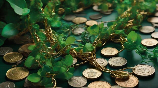 cultivo de plantas en monedas inversiones negocios dinero monedas naturaleza financiera