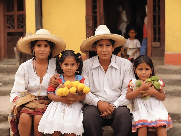 Foto cultura de las familias colombianas