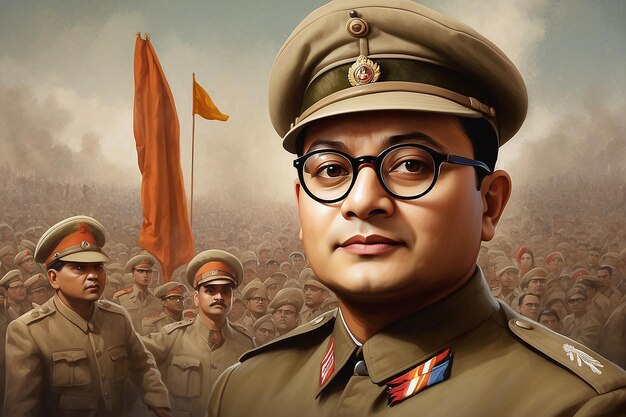 Foto el cumpleaños de netaji subhash chandra bose