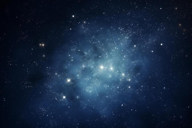 un cúmulo estelar azul con las estrellas en el fondo