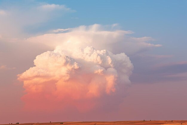 Foto cumulonimbus zênite paisagem de nuvens minimalista