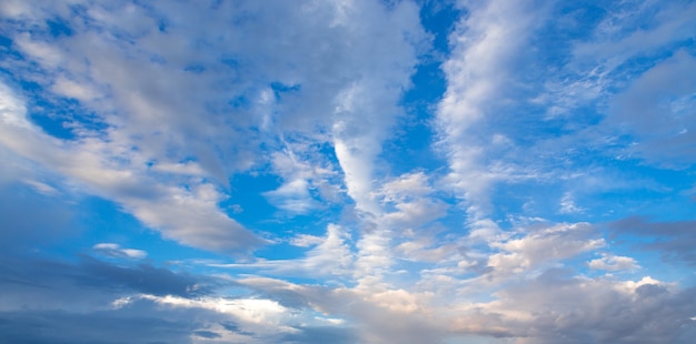 Cumuluswolken am blauen Himmel