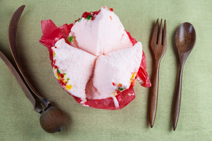 Foto cup cake ou bolo de algodão (doces do ano novo chinês)