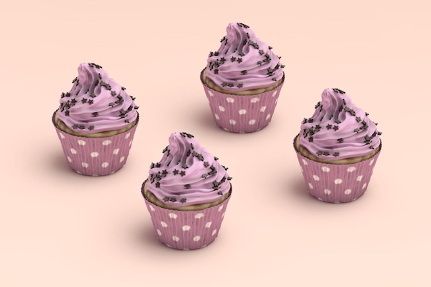 Foto cupcake 3d