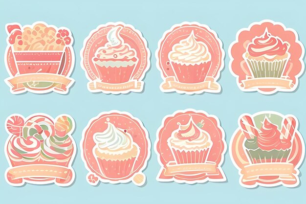 Foto cupcake clipart stickers