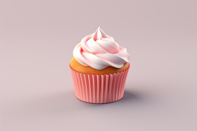 Foto cupcake em d renderizado gráfico