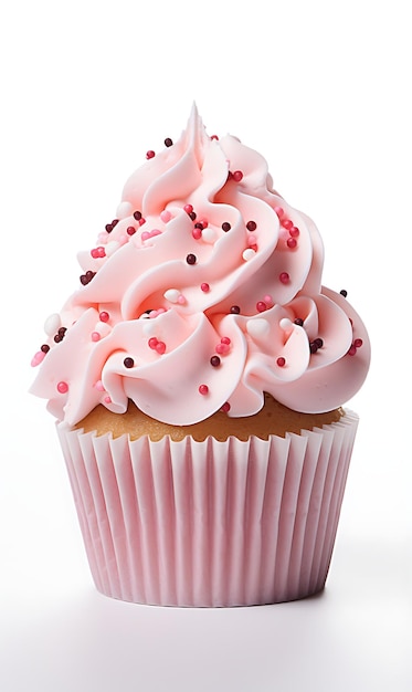 Cupcake isoliert auf weißem Hintergrund