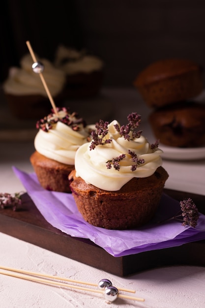 Cupcakes de chocolate caseros