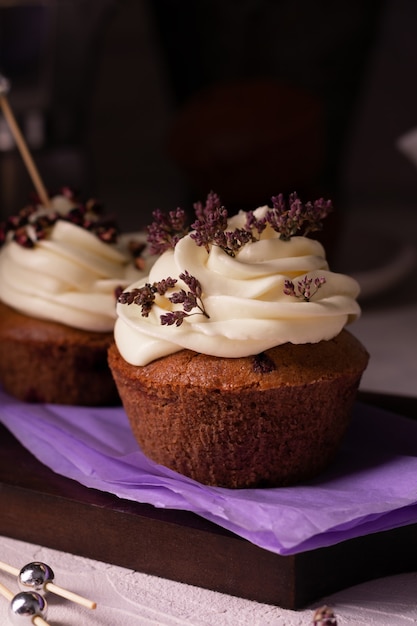 Cupcakes de chocolate caseiros