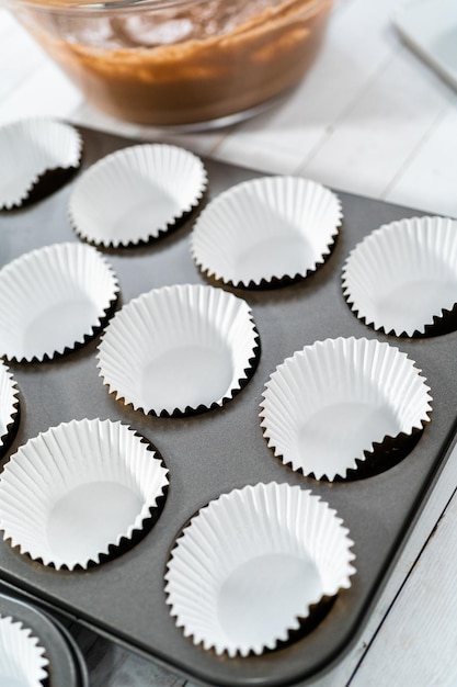 Cupcakes de chocolate com framboesa