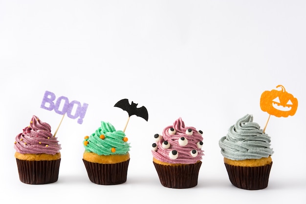 Cupcakes de Halloween aislados