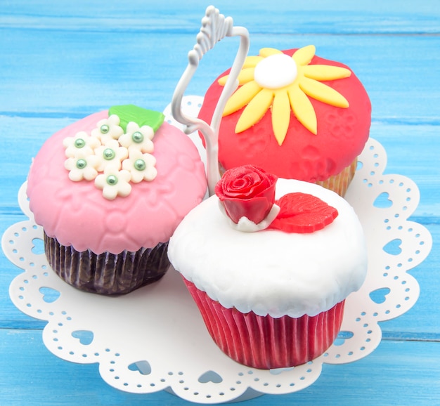 Cupcakes mit Fondant verziert