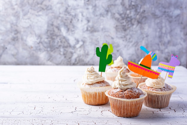 Cupcakes para celebrar a festa mexicana