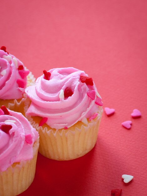 Cupcakes de San Valentín.