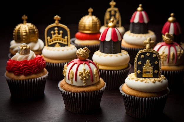 Cupcakes und Süßigkeiten im Sinterklaas-Stil Sinterk