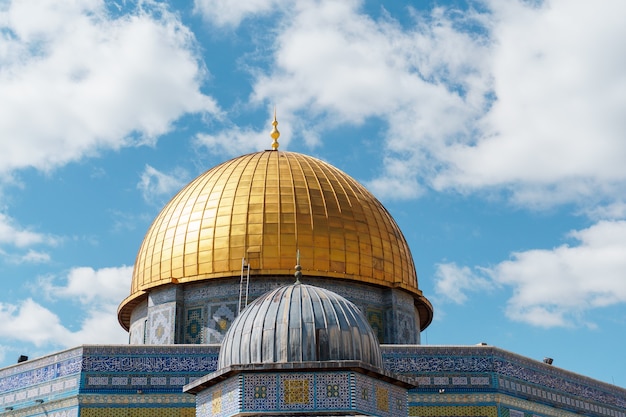 Cúpula da rocha Mesquita de Al-Aqsa, cidade velha de Jerusalém, Palestina