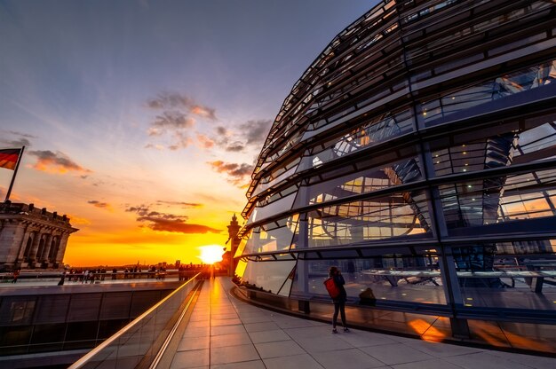 Foto cúpula de vidro do reichstag