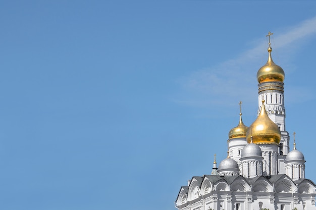 Foto la cúpula del primer plano de la iglesia ortodoxa.