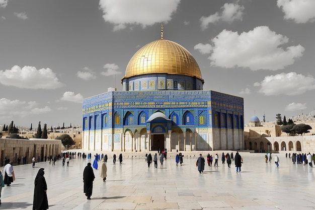 Cúpula de la roca Mezquita de Al-Aqsa Ciudad vieja de Jerusalén Palestina