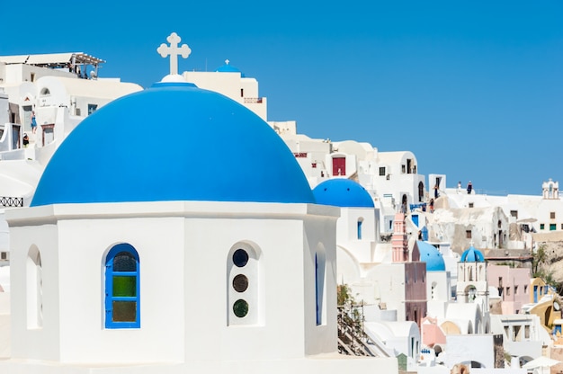 Cúpulas azules en Oia - Santorini